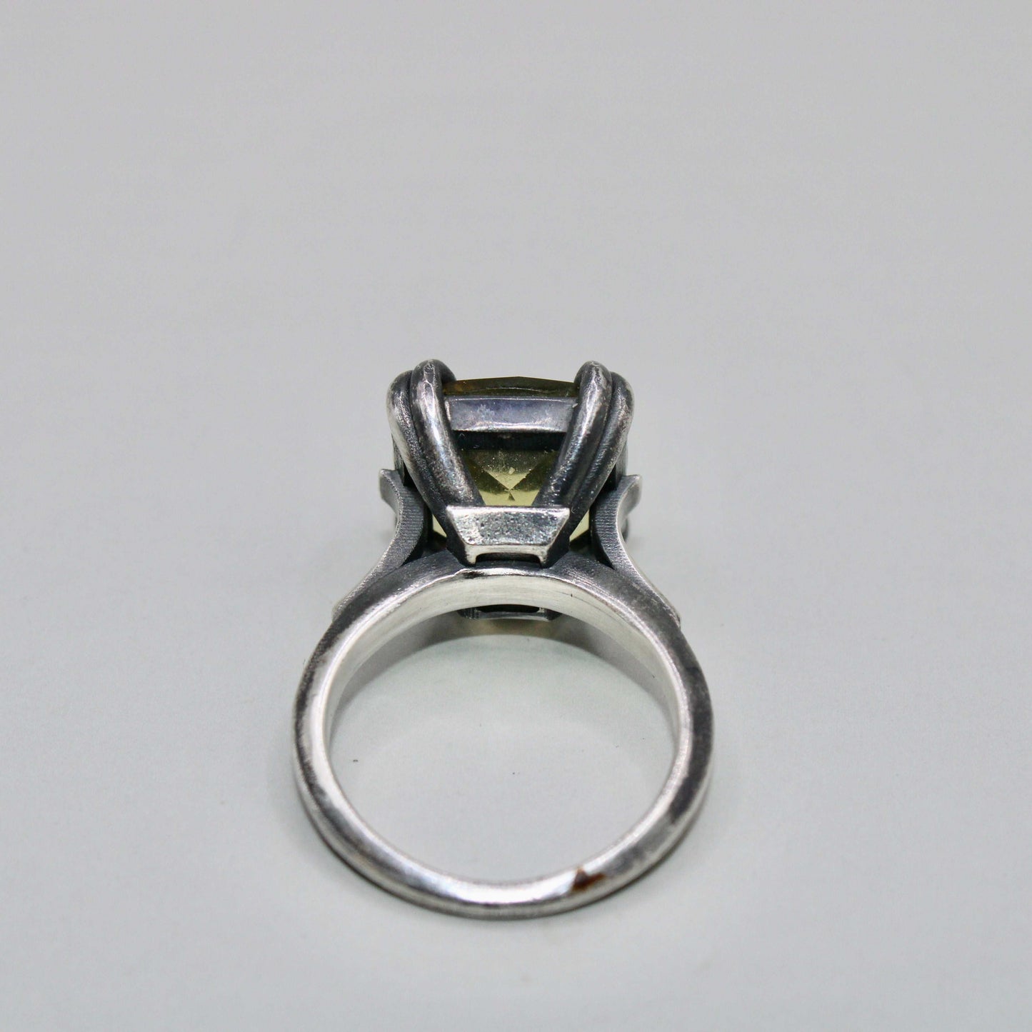 Double Claw Ring with Whiskey Quartz