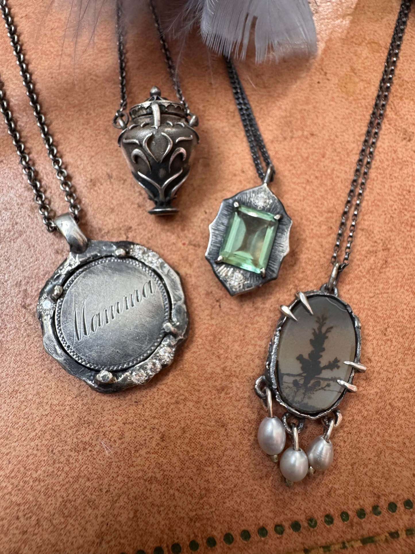 Mom love token necklace
