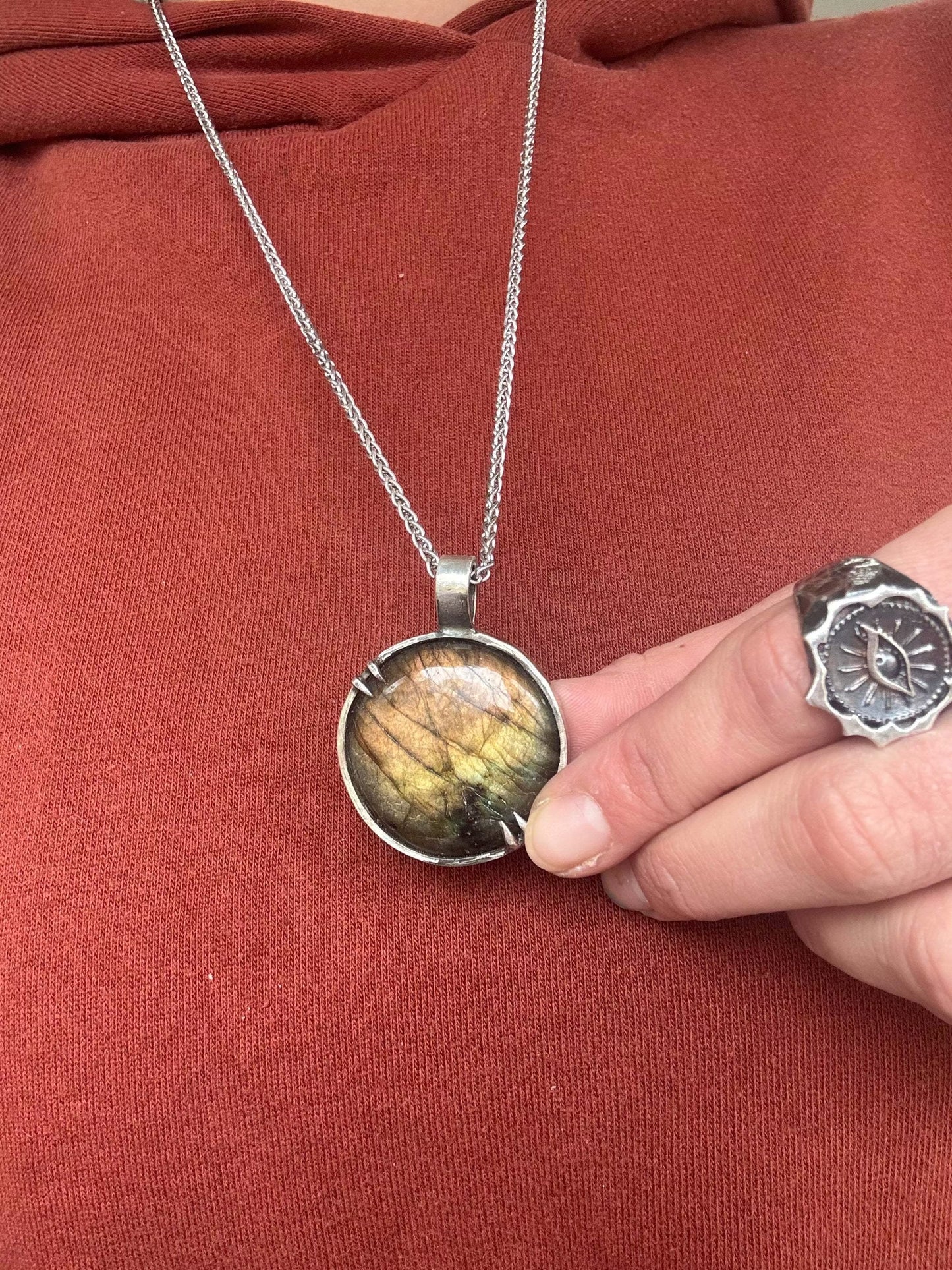 Rainbow Labradorite pendant