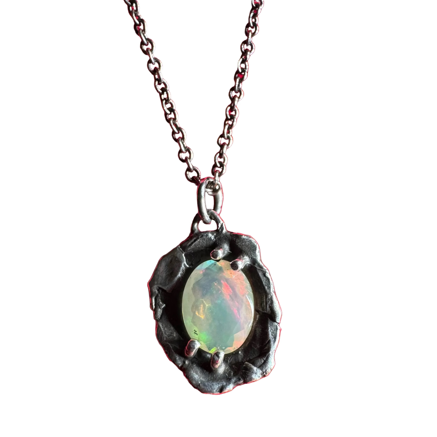 Opal Pendant in sterling silver