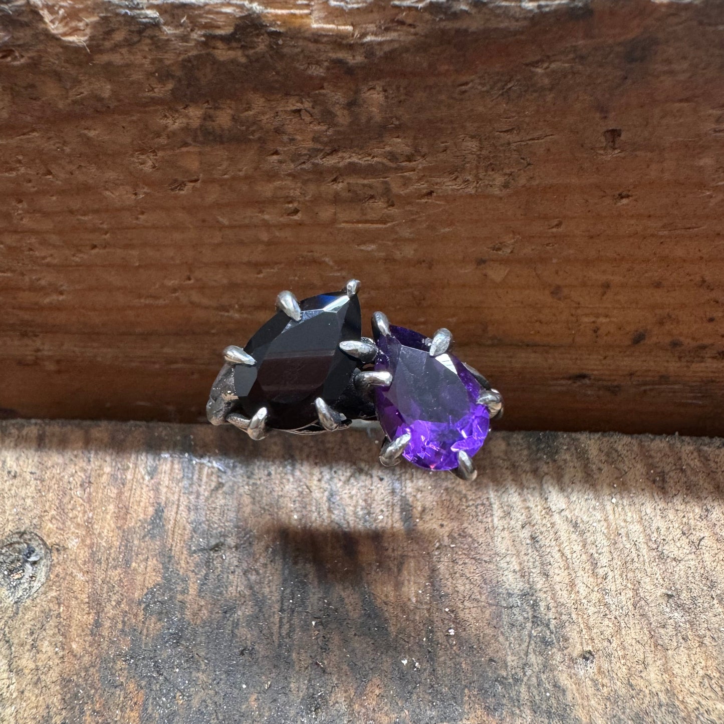 Moi et Toi with onyx and amethyst