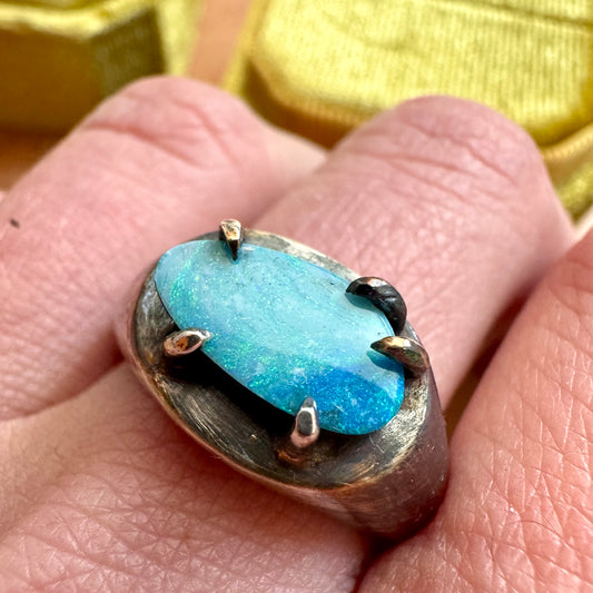 Opal Signet Ring size 8.5