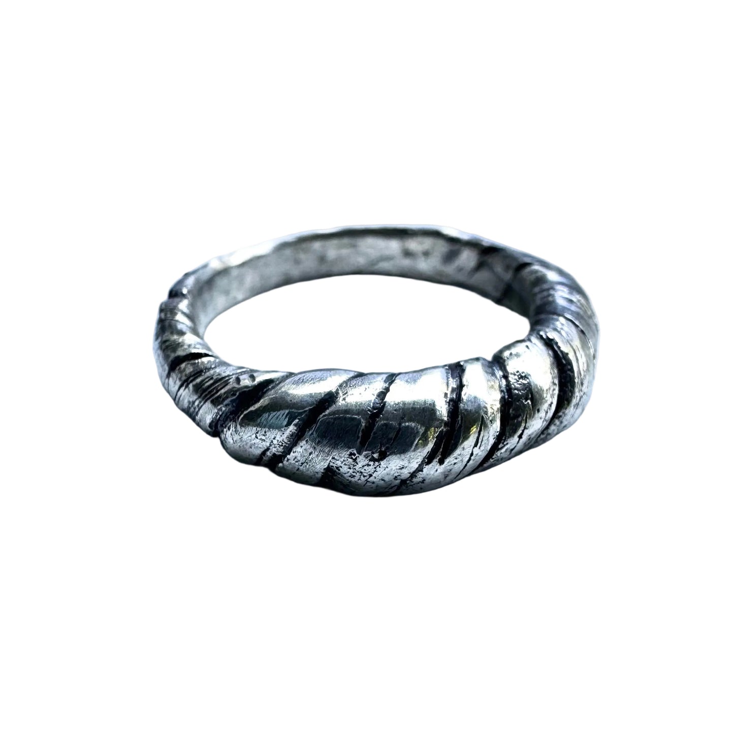 Mitsuro Hikime sterling silver rope wrap ring size 8