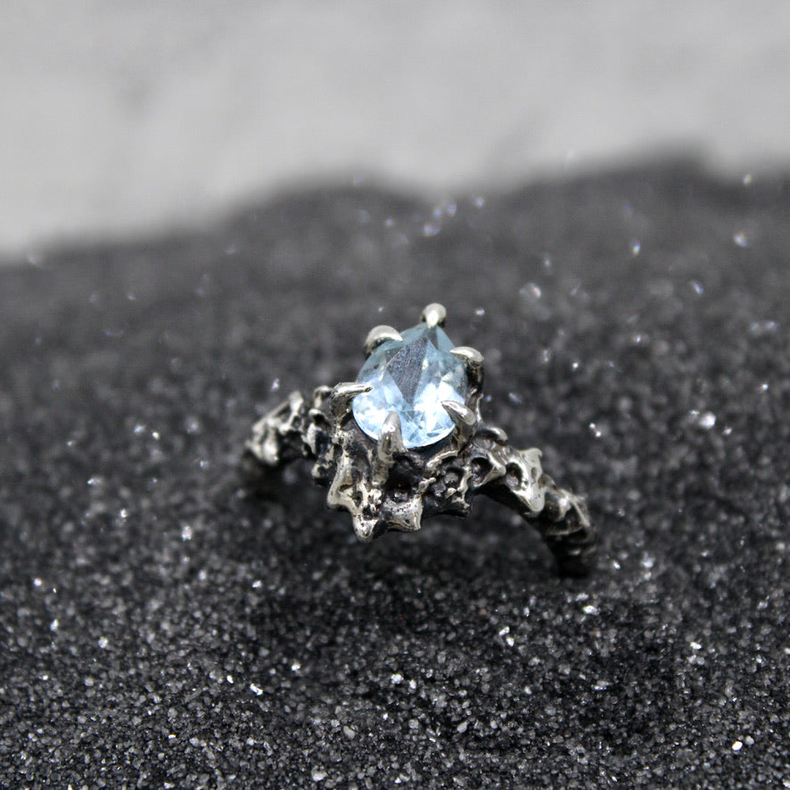 Floresco Ring Sky Blue Topaz