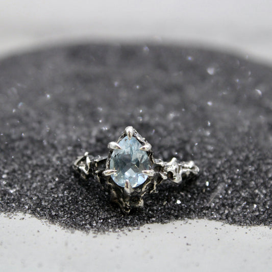 Floresco Ring Sky Blue Topaz