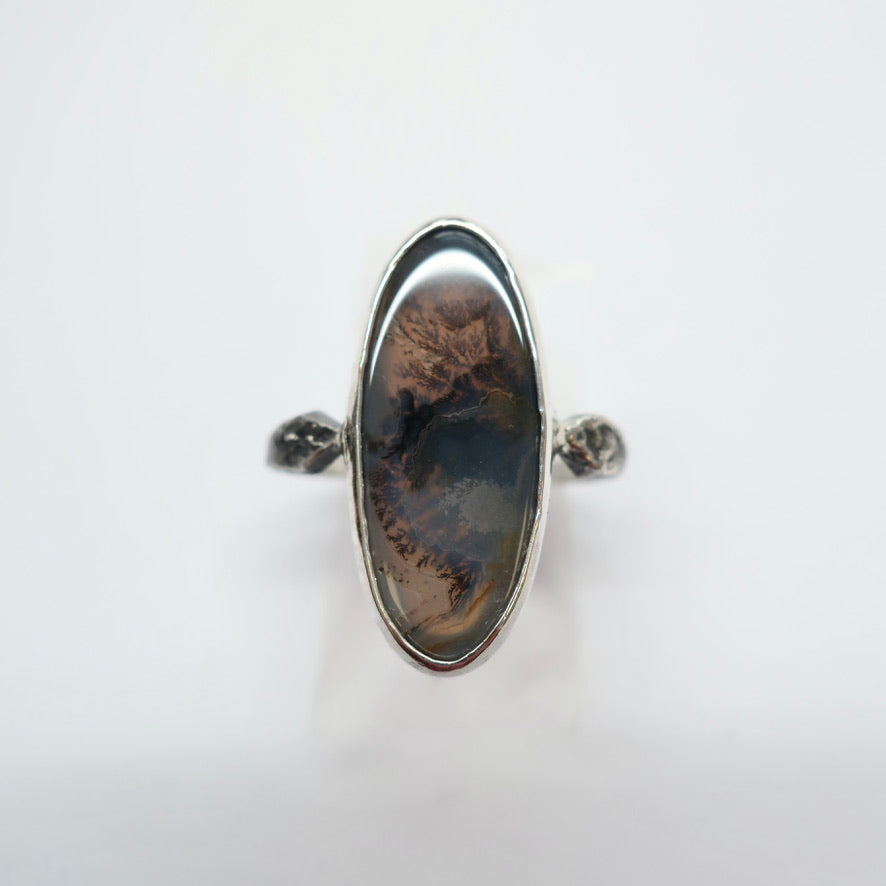 Dendritic Agate Ring Size 9.25
