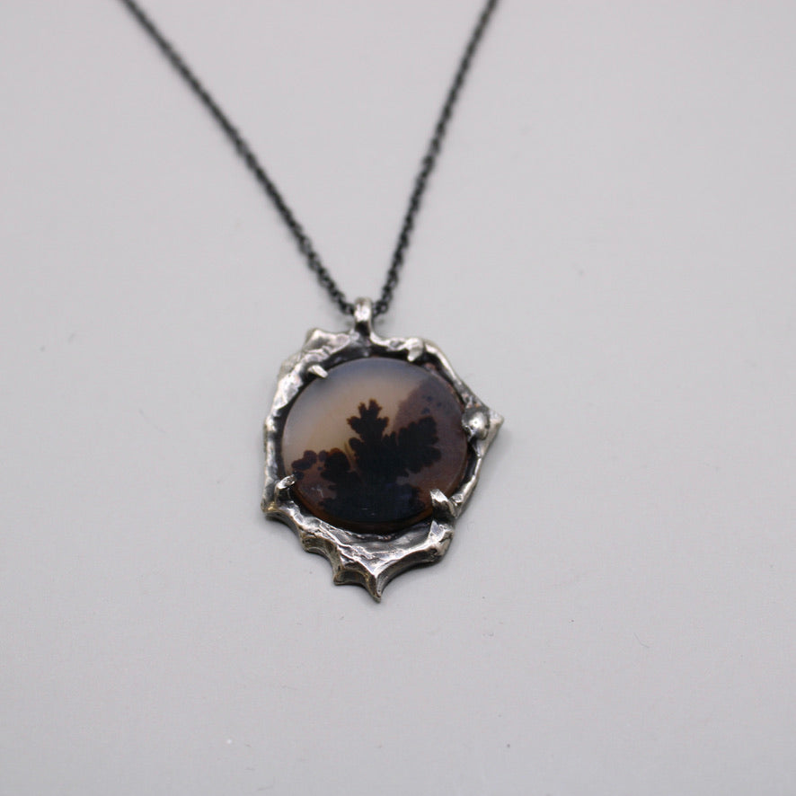 Dendritic Coin Pendant