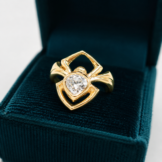 Spider Ring With White diamond