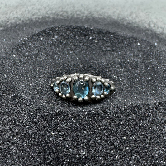 Starry Night Ring Blue Topaz