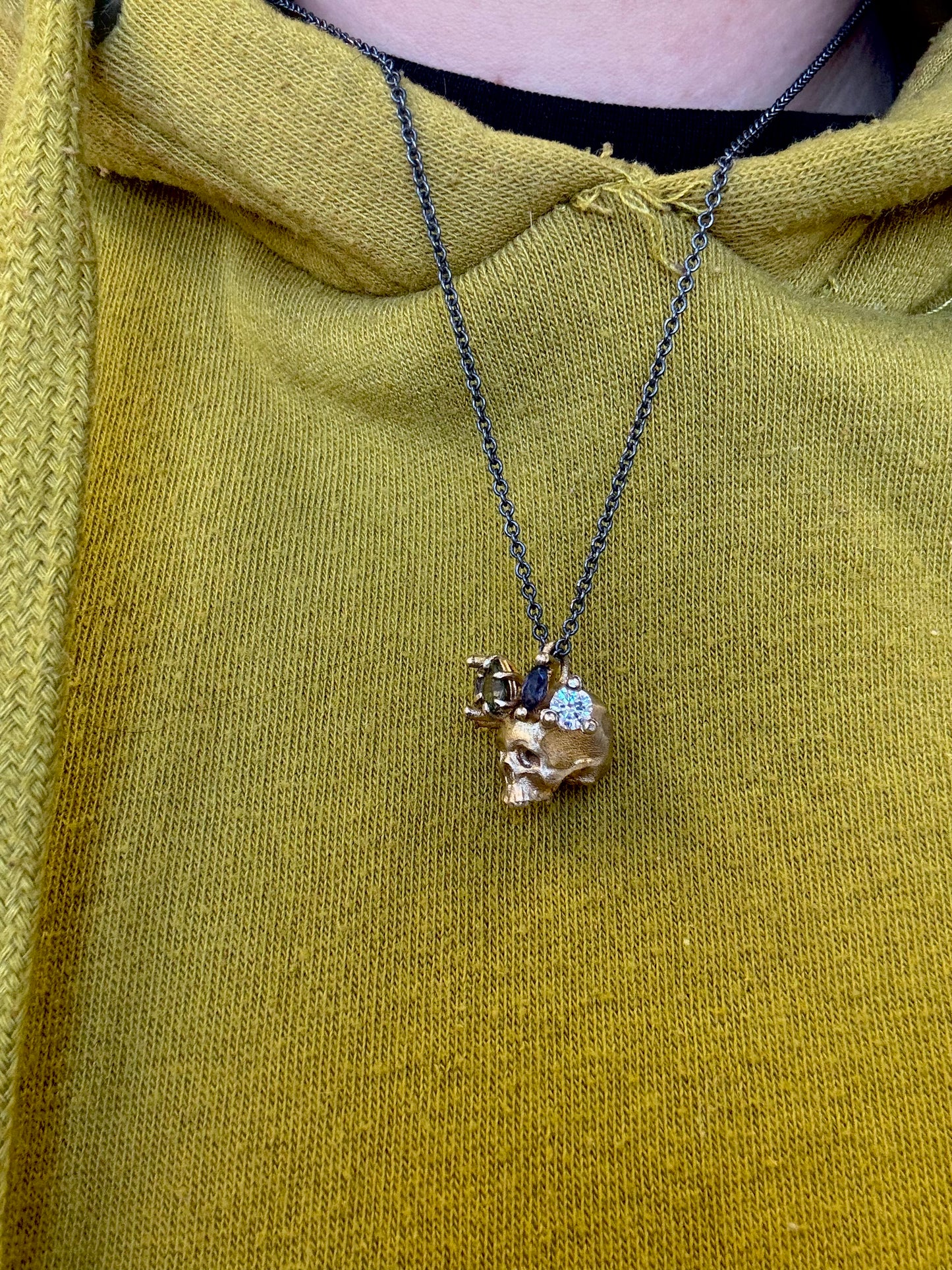 Queen Pendant in Brass