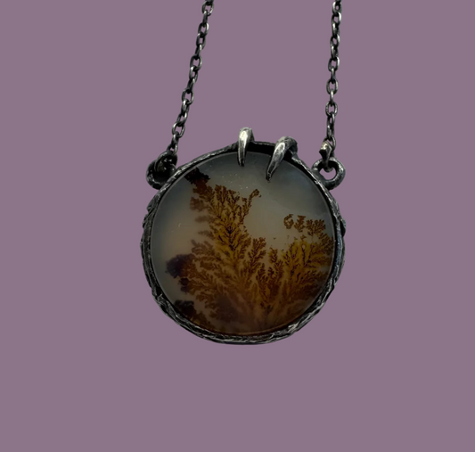 Dendritic Agate Pendant
