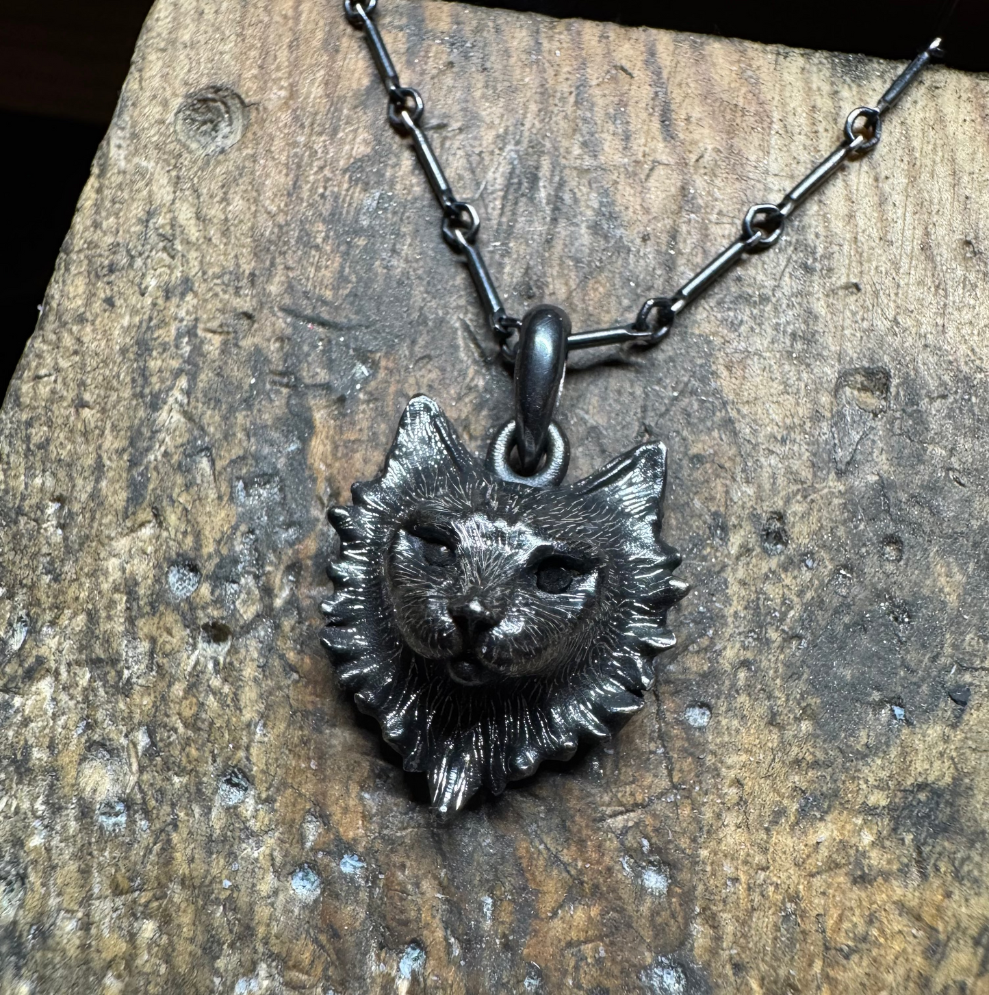 Small Sun Cat Pendant