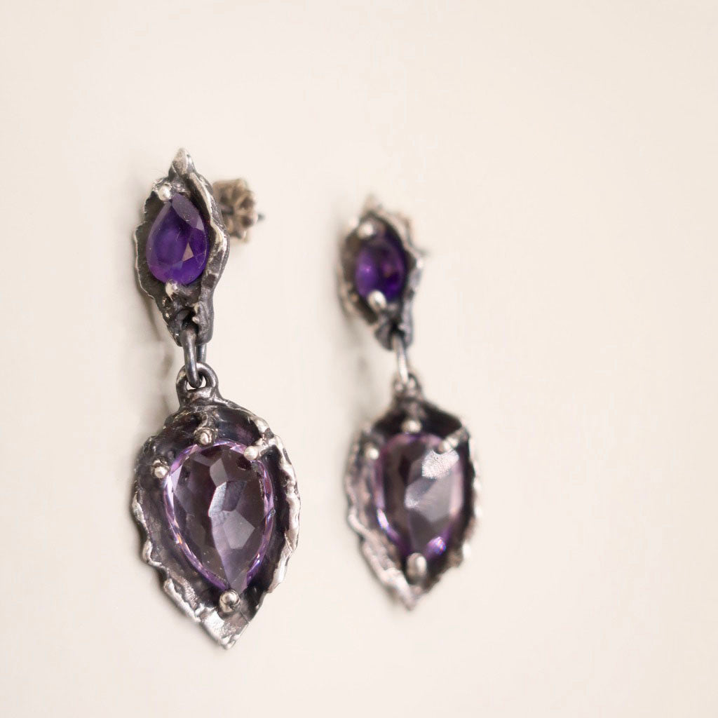 Amethyst Drop Earrings