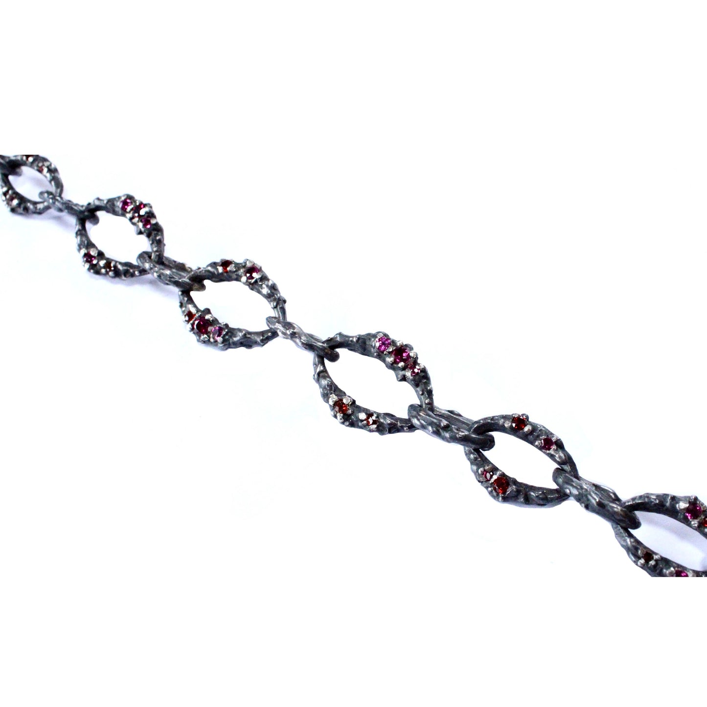 Garnet Encrusted Molten Chain - Mary Gallagher