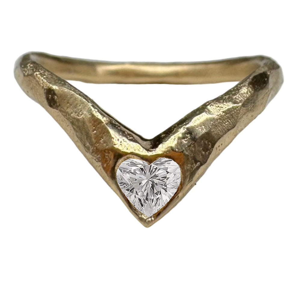 Heart Diamond Stacking Band