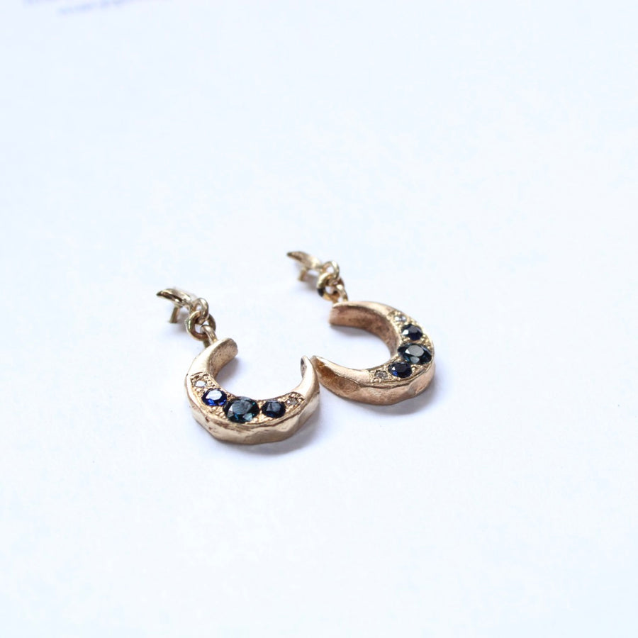 14k Yellow Gold Jeweled Night Studs - Mary Gallagher