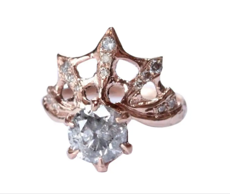 Diamond Web Ring In Rose Gold - Mary Gallagher