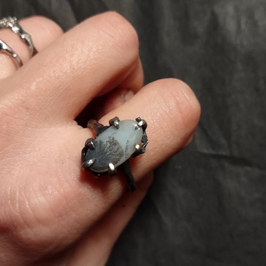 Dendritic Stone Ring Size 7 - Mary Gallagher