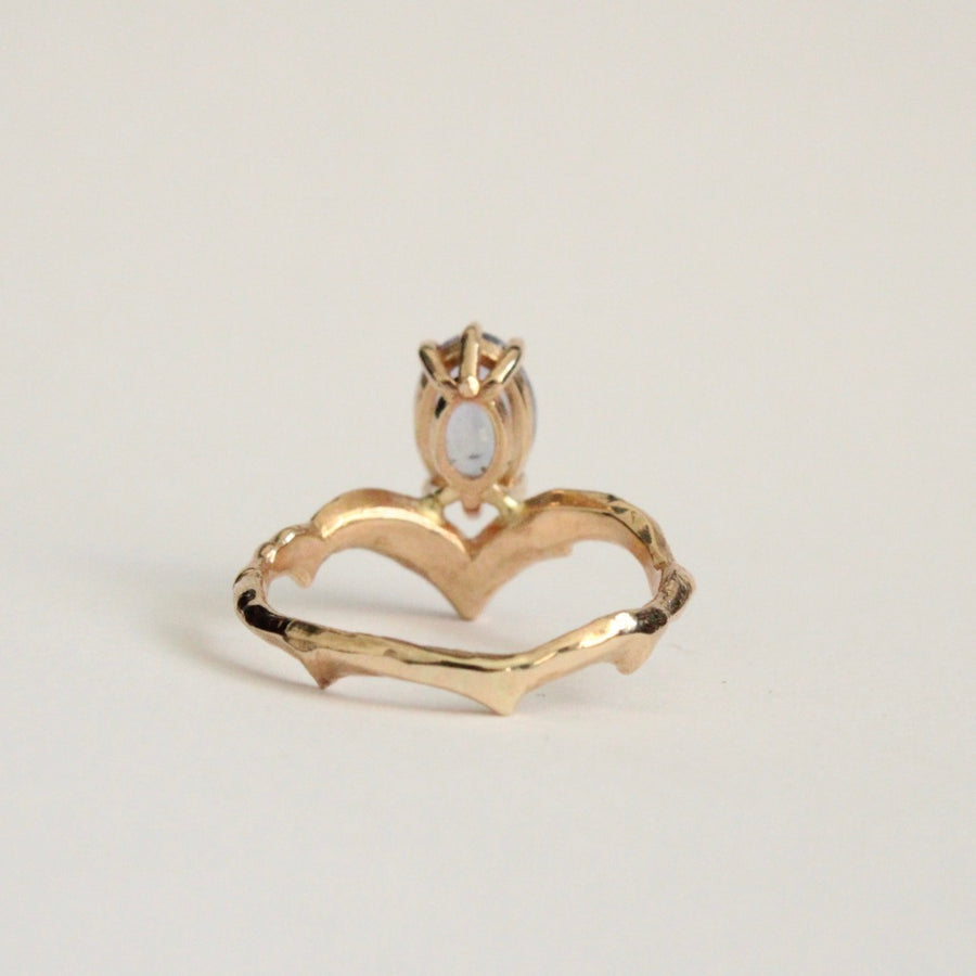 Tanzanite Oval Diamond Ring - Mary Gallagher