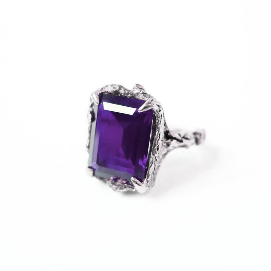 Large Amethyst Cocktail Ring - Mary Gallagher