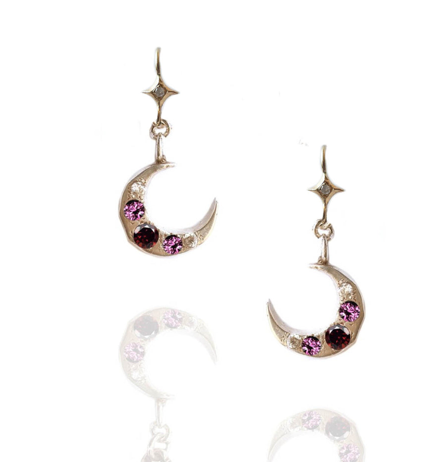 14k rose gold Jeweled Night Studs - Mary Gallagher