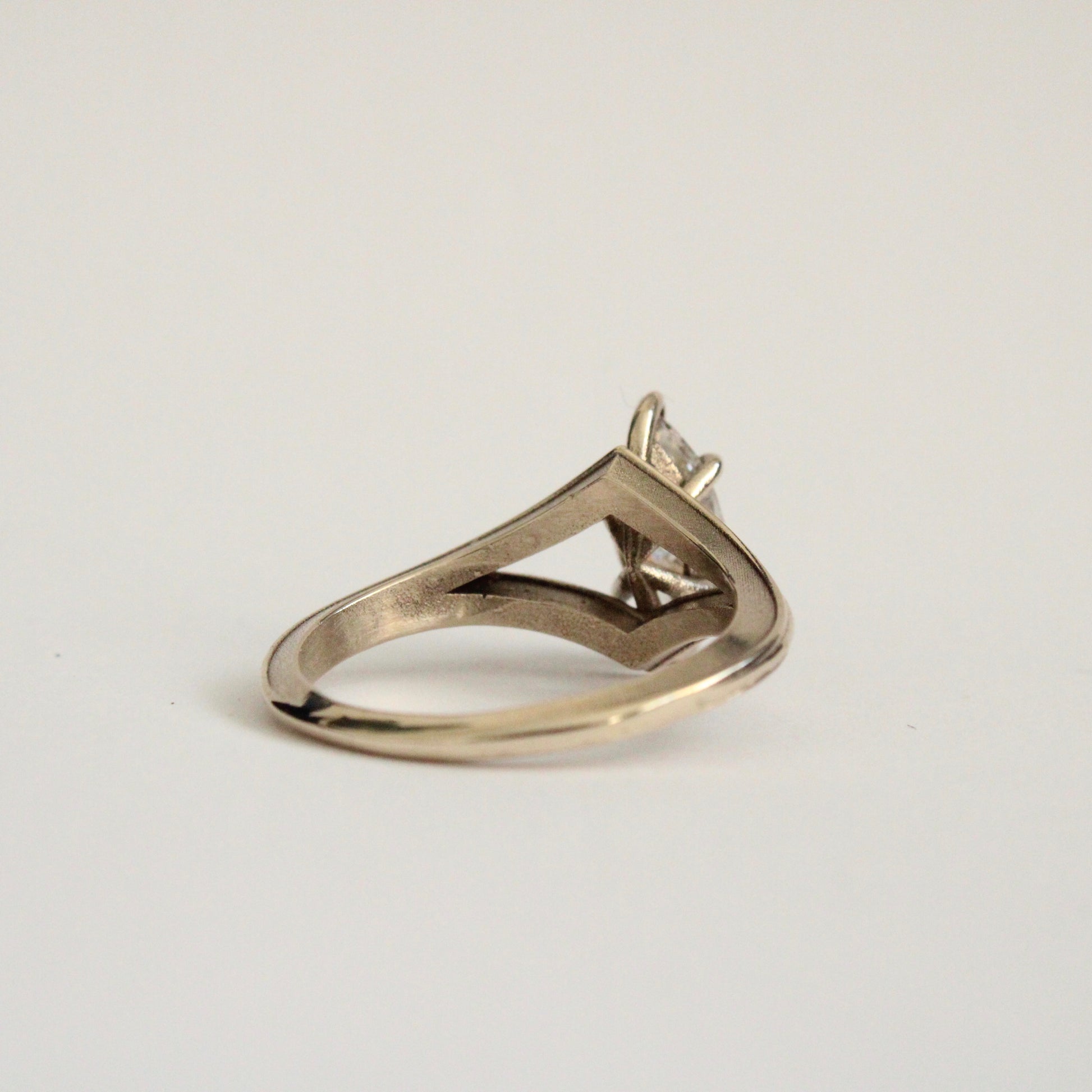 Marquise Diamond Ring in 14 Karat White Gold - Mary Gallagher