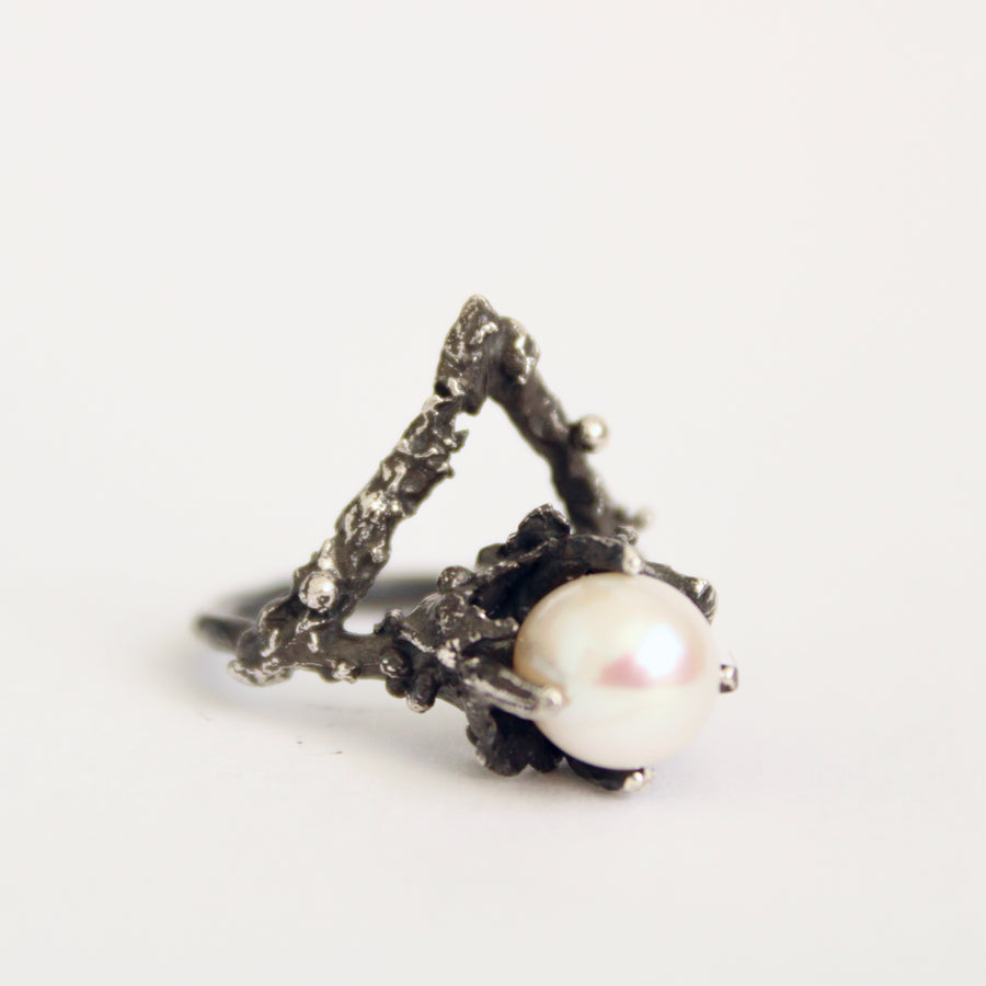 White Pearl Ring - Mary Gallagher