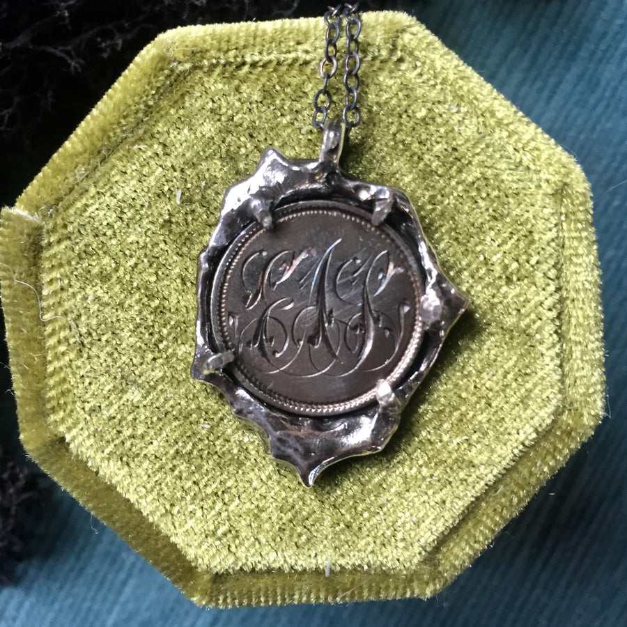 Initial Vintage love token - Mary Gallagher