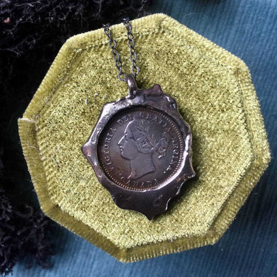 Initial Vintage love token - Mary Gallagher