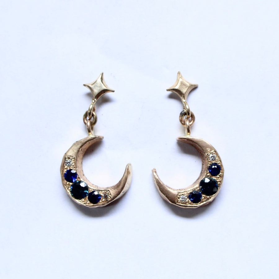 14k Yellow Gold Jeweled Night Studs - Mary Gallagher