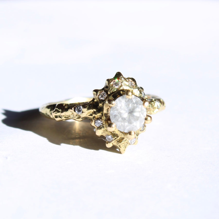 Full Halo Floresco Ring with Diamonds - Mary Gallagher