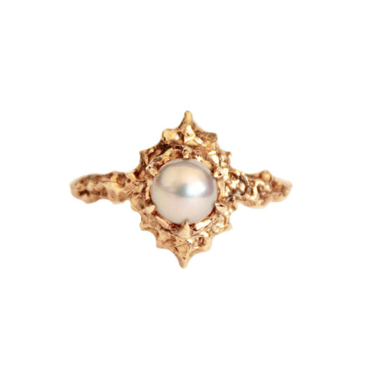 Pearl Floresco Ring in 14k Yellow Gold