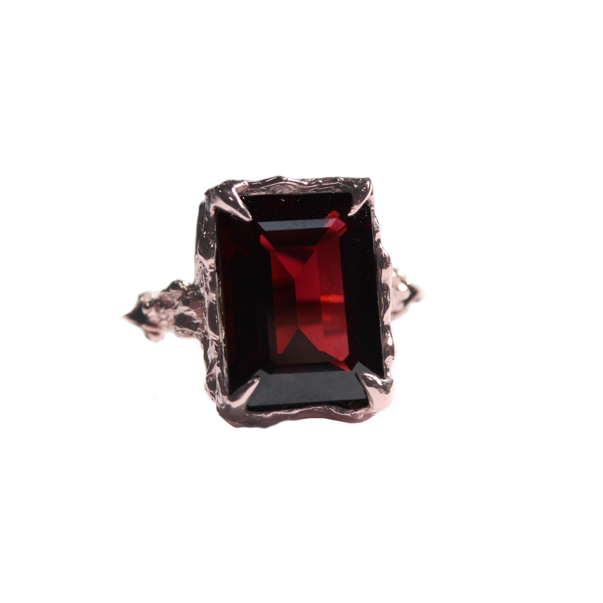 Gold Garnet Cocktail Ring - Mary Gallagher