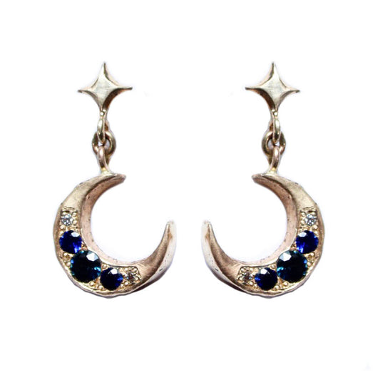 14k Yellow Gold Jeweled Night Studs - Mary Gallagher