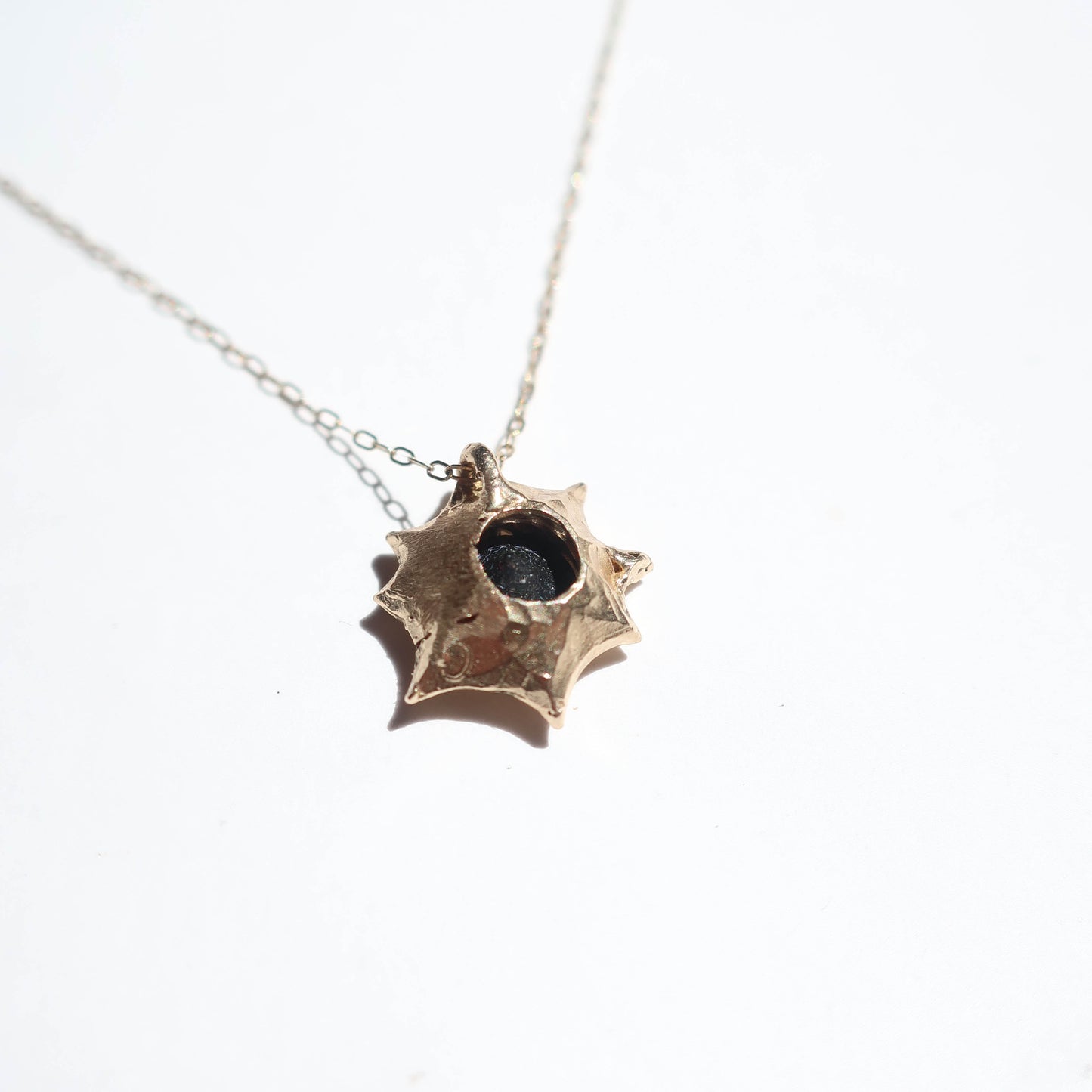 Gold Sun Diamond Pendant