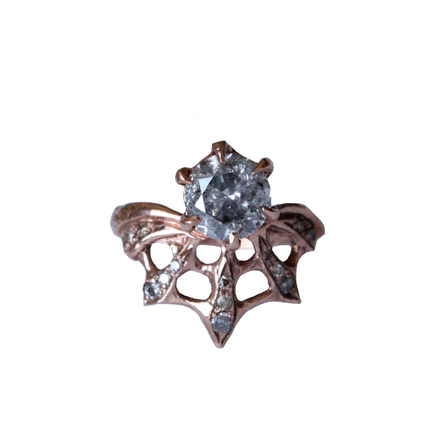 Diamond Web Ring In Rose Gold - Mary Gallagher